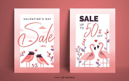 Cartel de venta de san valentín.