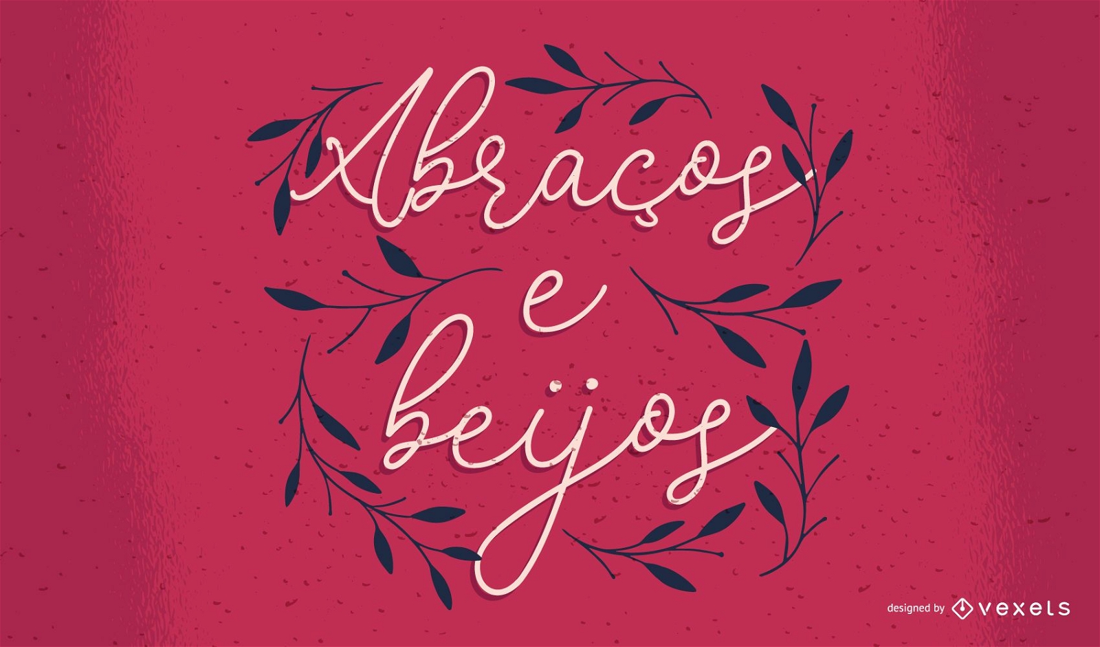 Valentine's portuguese lettering