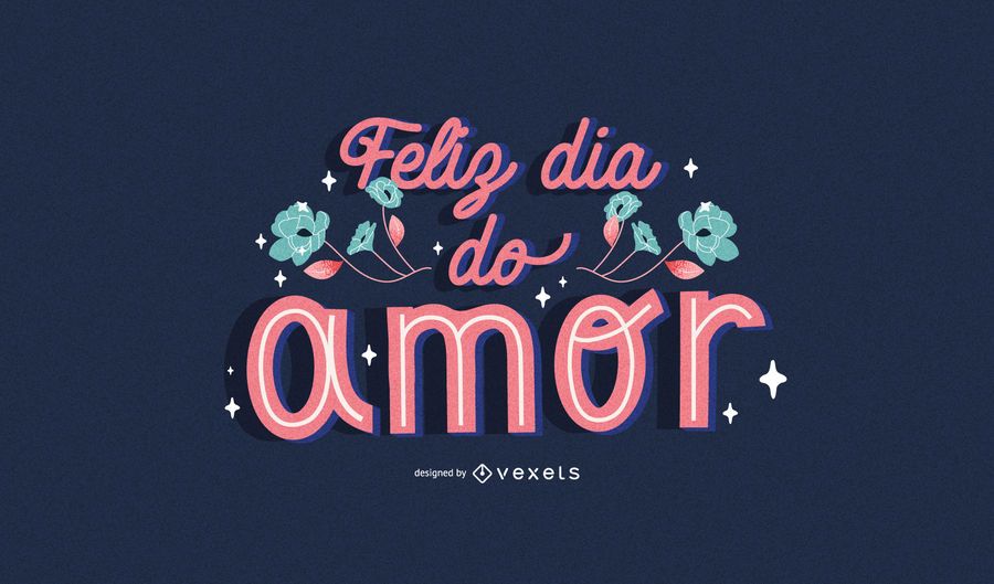 Valentine's day portuguese lettering Valentine's day portuguese lettering