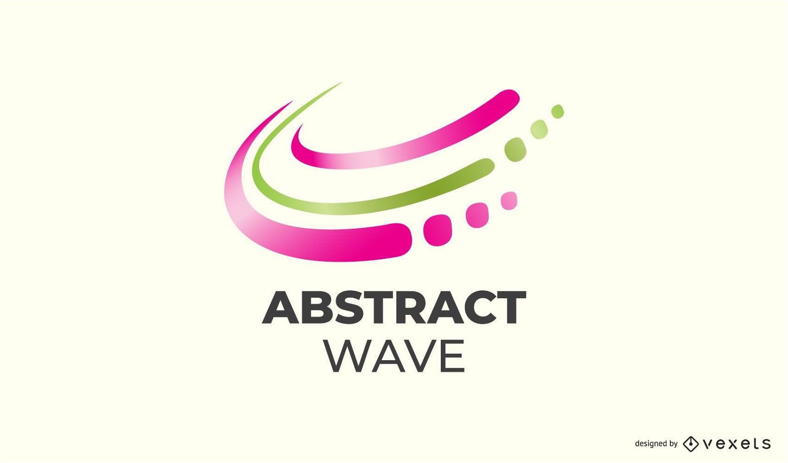 Diseño de logotipo de onda abstracta