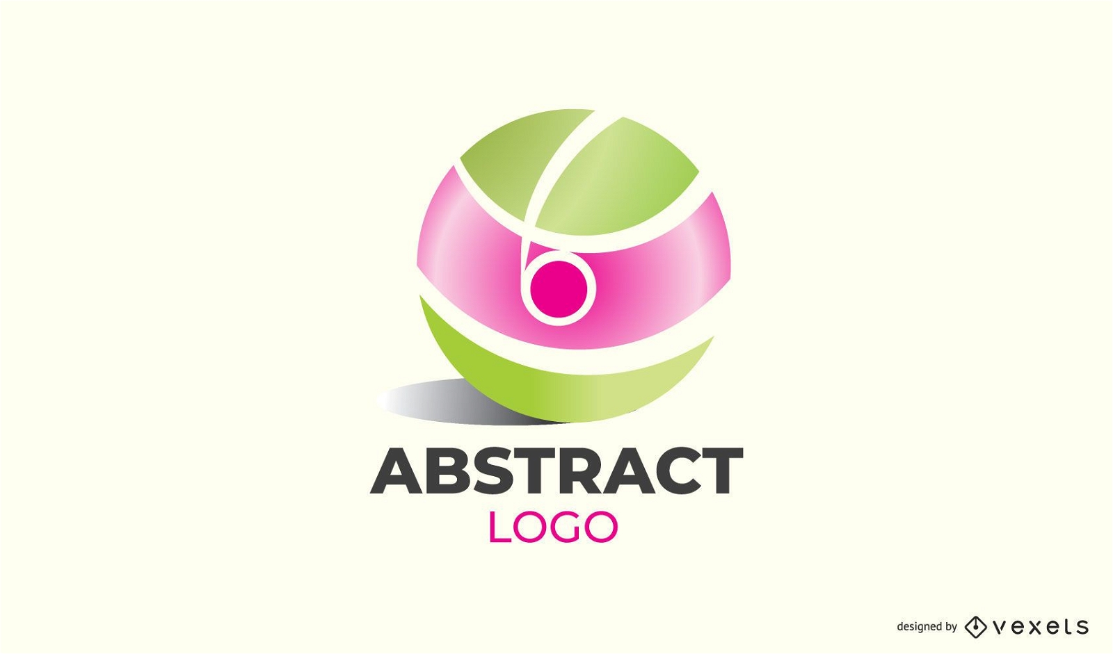 Diseño de logotipo de bola abstracta