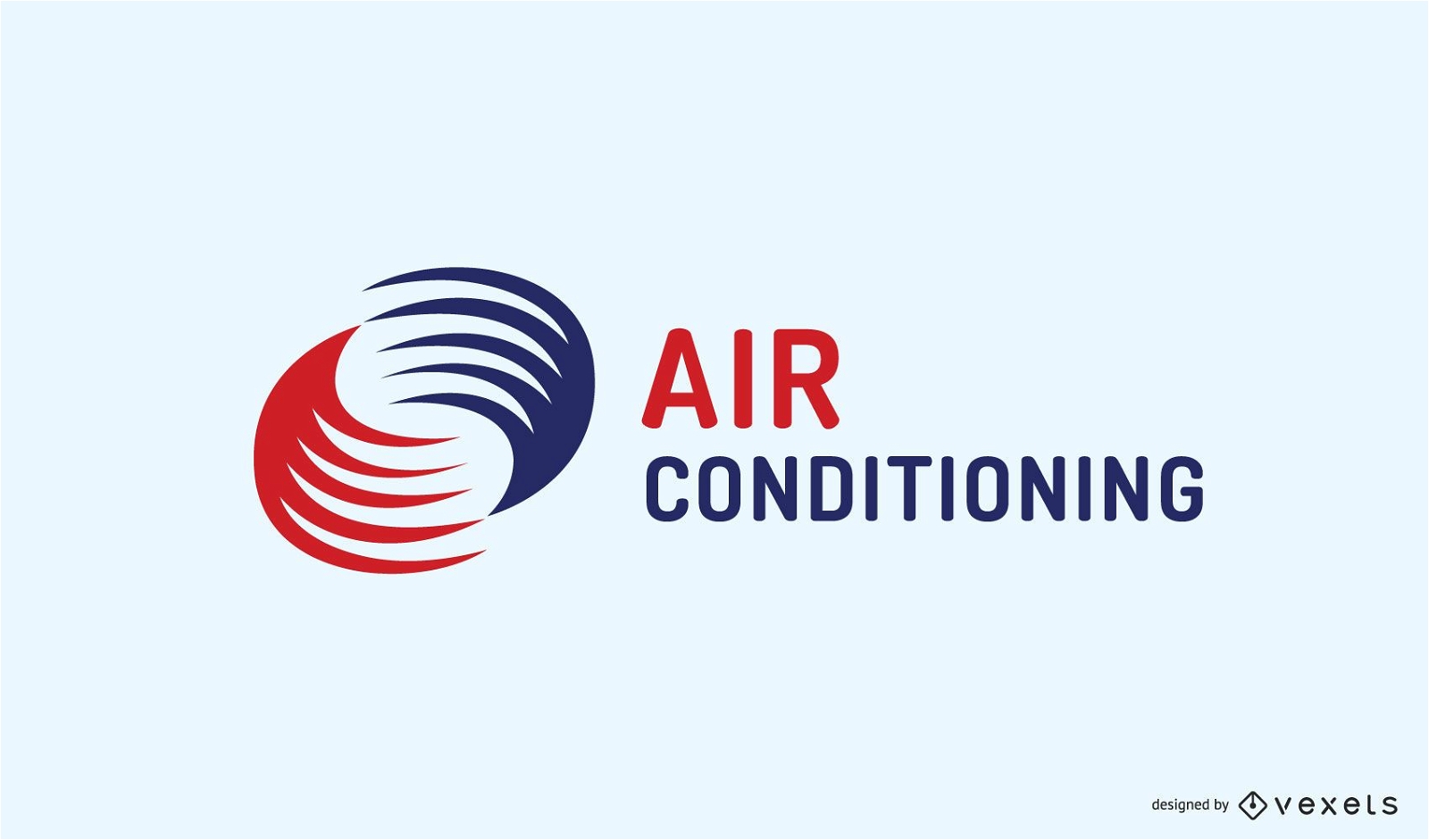 Diseño de logotipo de empresa de aire acondicionado