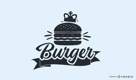 Diseño de Logo Vintage Burger