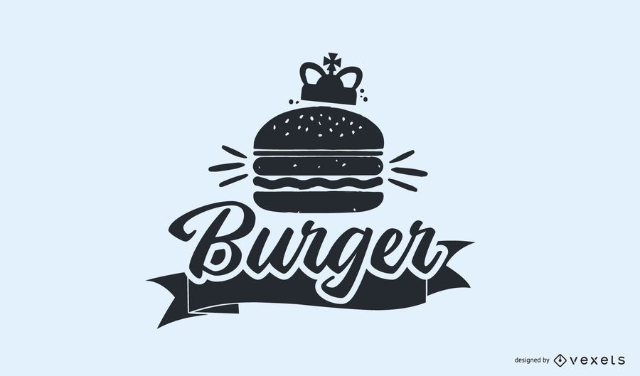 Diseño de logotipo vintage de hamburguesa Diseño de logotipo vintage de hamburguesa