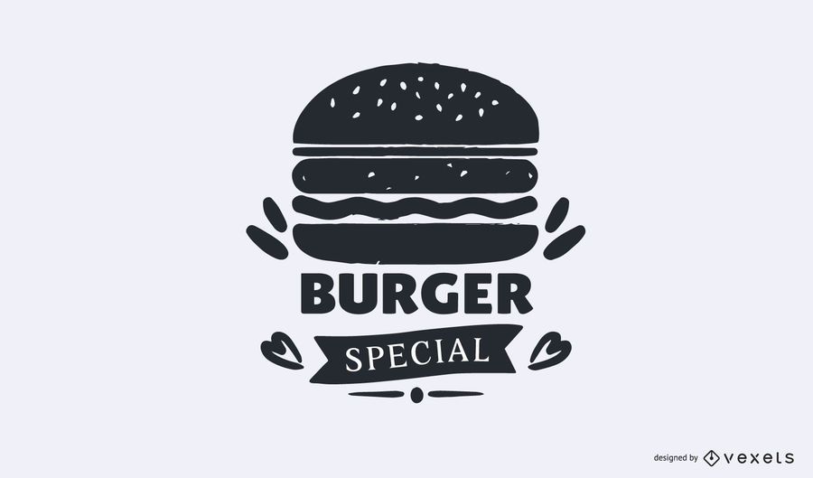 Plantilla de logotipo especial de hamburguesa Plantilla de logotipo especial de hamburguesa