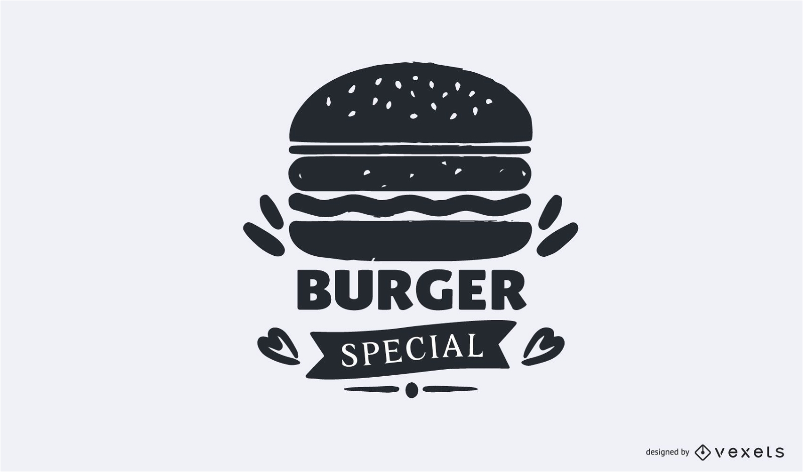 Modelo de logotipo especial de hambúrguer