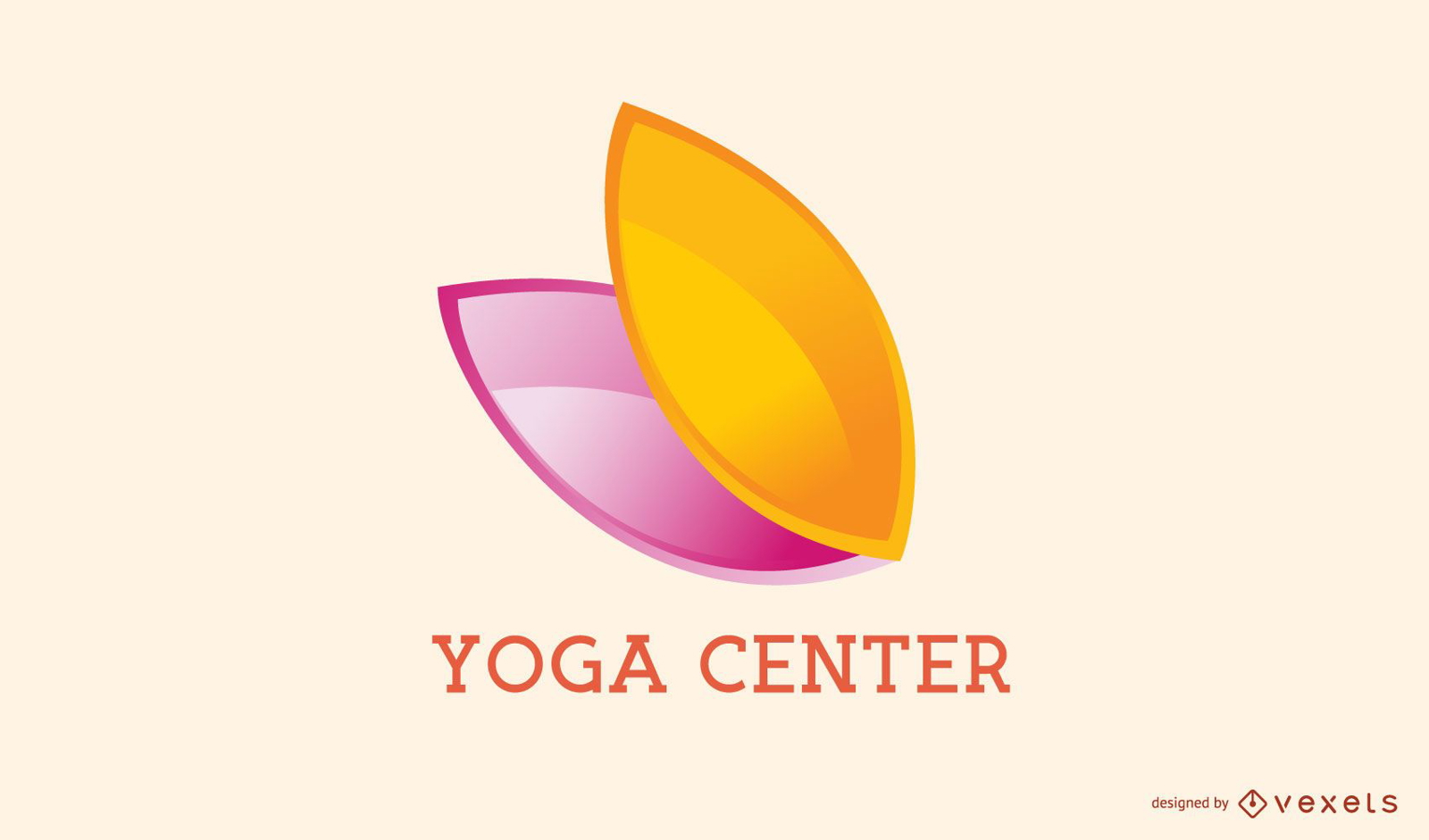 Diseño de logotipo de empresa de centro de yoga