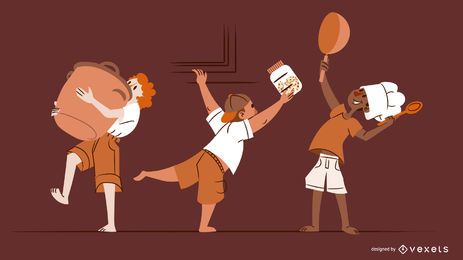 Bakery People Character Design Set Bakery People Character Design Set