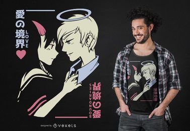 Devil and angel t-shirt design