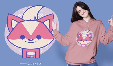 Nettes Fuchs-T-Shirt Design