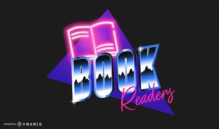 Insignia de lectores de libros retro Insignia de lectores de libros retro