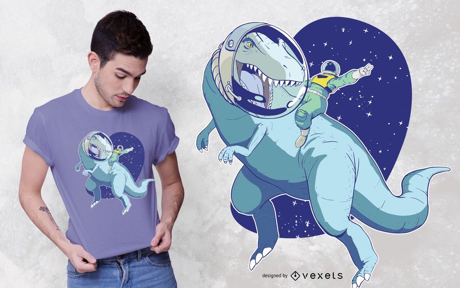 Space dino t-shirt design Space dino t-shirt design
