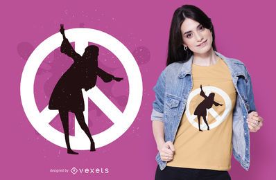 Diseño de camiseta de paz hippie Diseño de camiseta de paz hippie