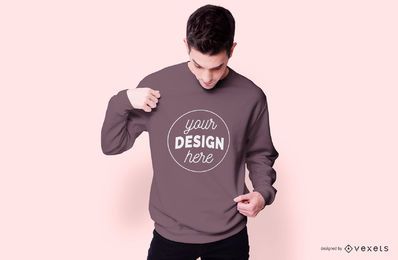 Sweatshirt model mockup Sweatshirt model mockup