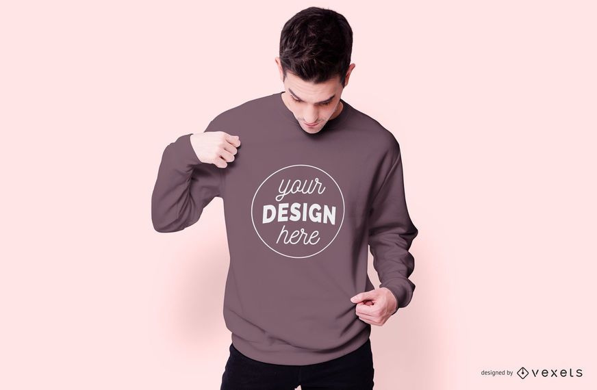 Sweatshirt model mockup Sweatshirt model mockup