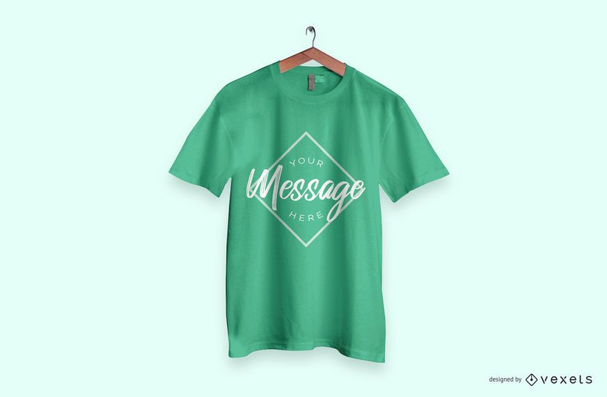Maquete de camiseta verde Maquete de camiseta verde