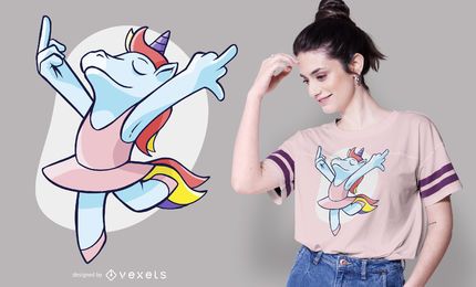 Funny ballet unicorn t-shirt design Funny ballet unicorn t-shirt design