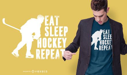 Eat sleep hockey t-shirt design Eat sleep hockey t-shirt design
