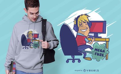 Diseño de camiseta Mega Fuze