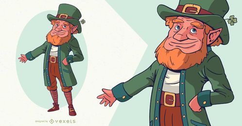Personaje de duende del día de san patricio