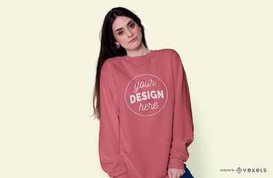 Mädchen das Hoodie-Modell trägt
