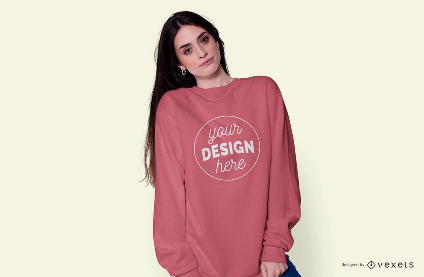 Menina vestindo modelo de capuz Menina vestindo modelo de capuz