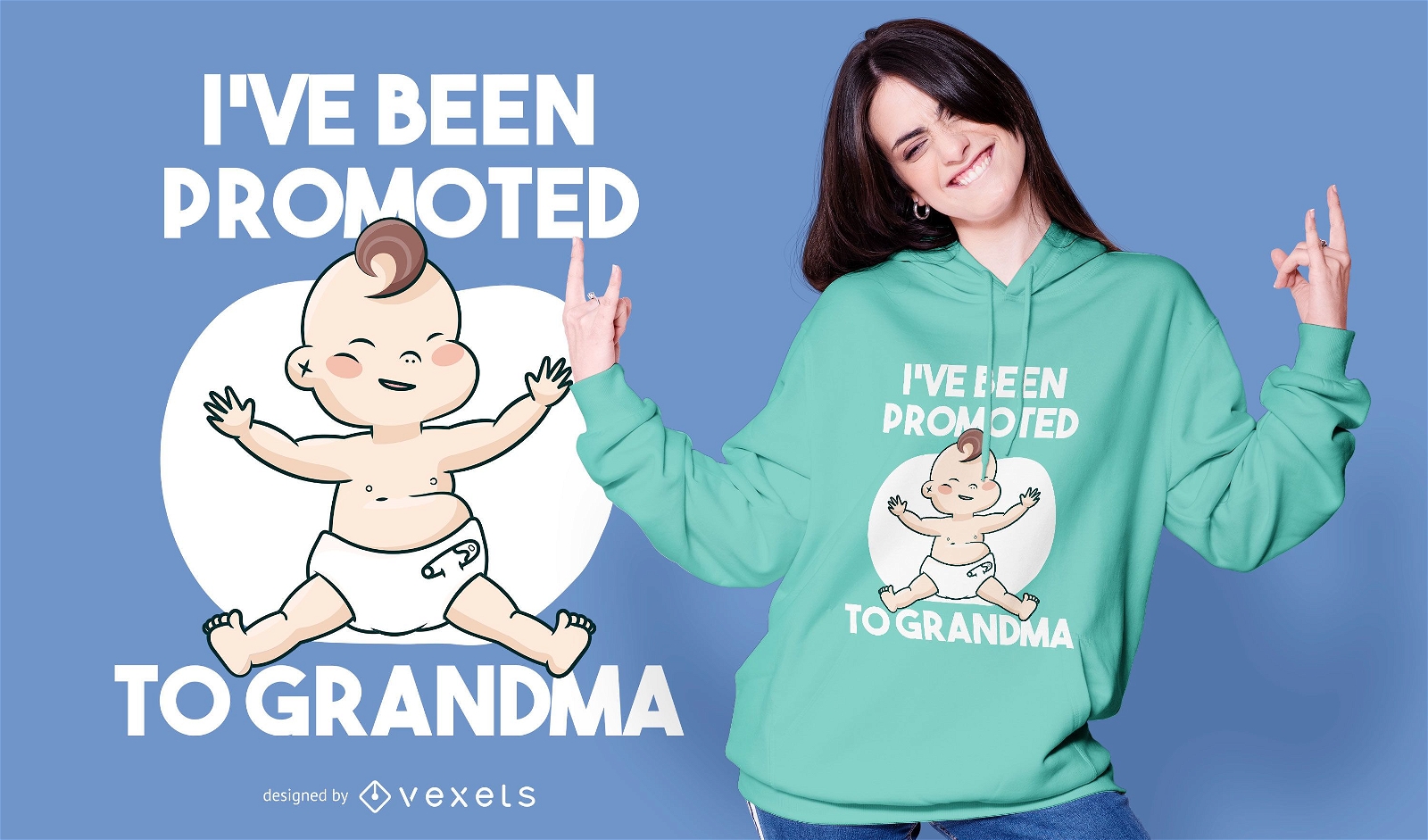 Baby grandma quote t-shirt design