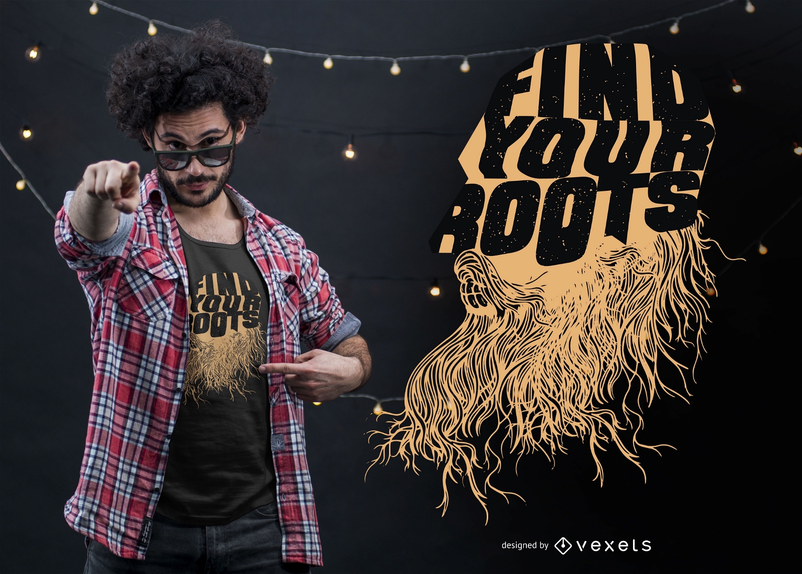 Find your roots t-shirt design
