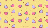 Valentine s Hearts Pattern Design Vector Download