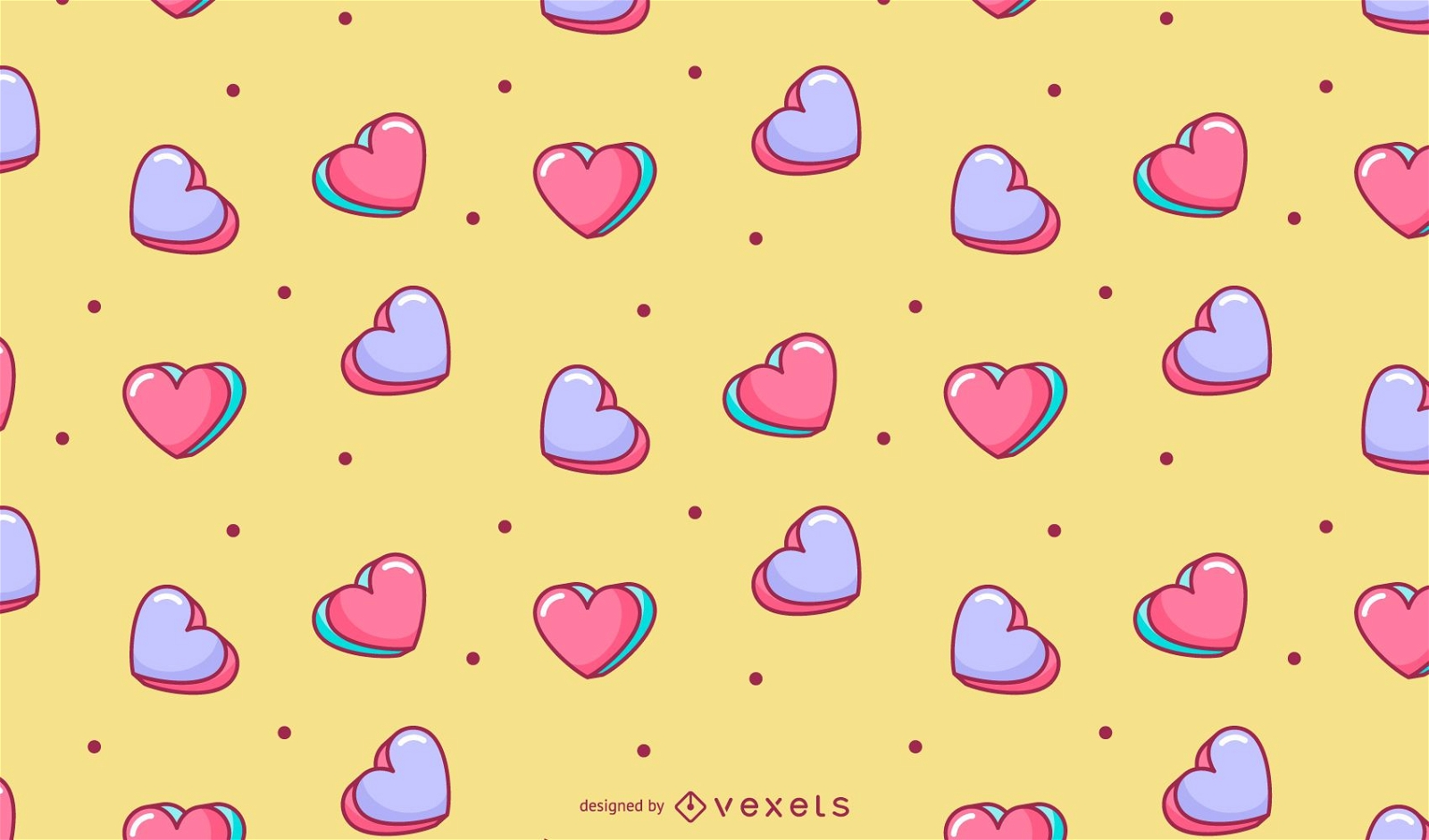 Valentinstag Herzen Muster Design