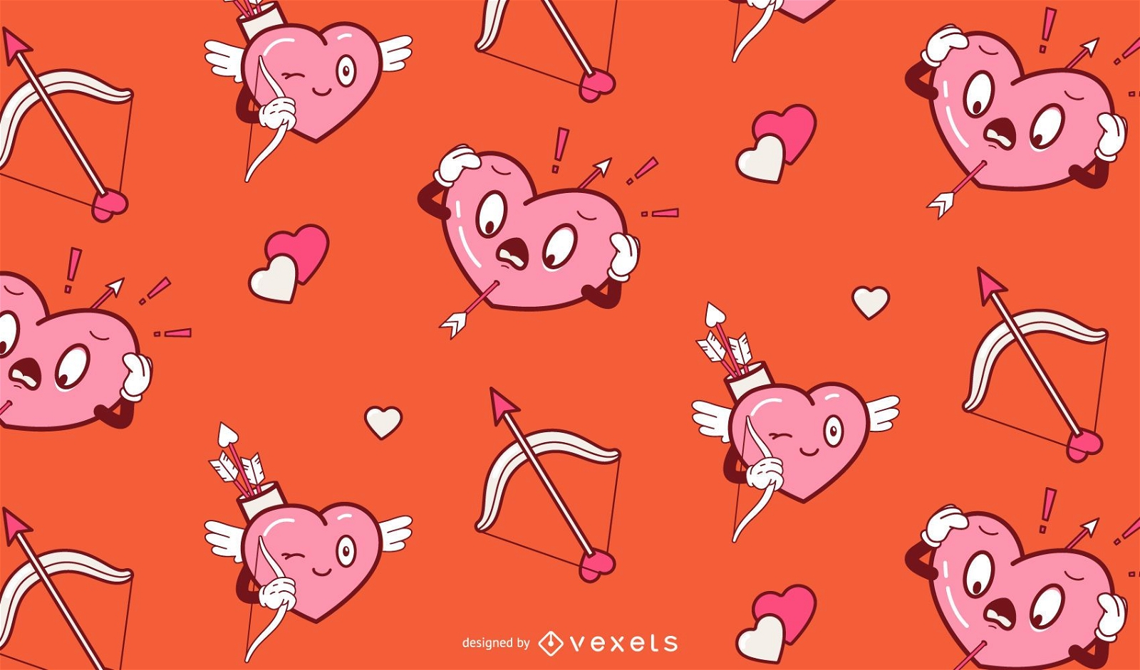 Funny Valentine's day pattern design
