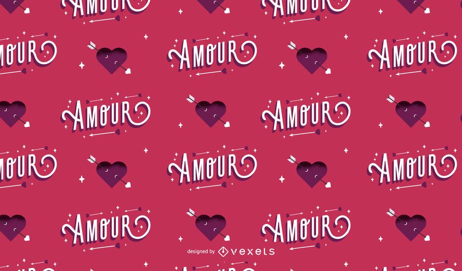 Diseño de patrón de amour de San Valentín Diseño de patrón de amour de San Valentín