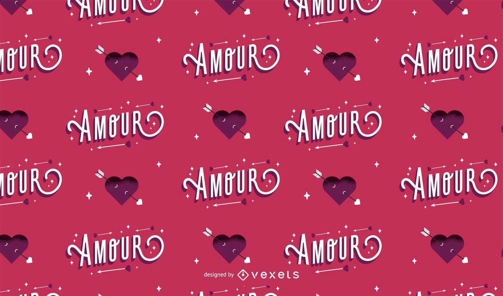 Valentine's amour pattern design