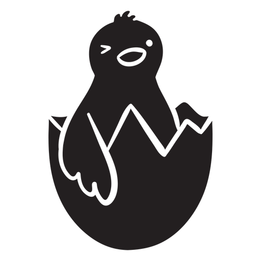 Chick winking icon PNG Design