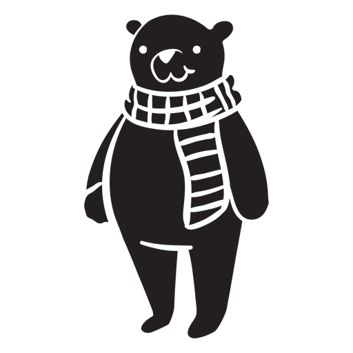 Bear cartoon standing PNG Design