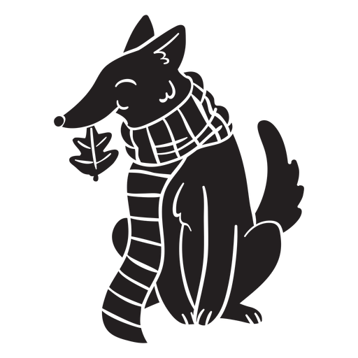 Animal silhouette fox PNG Design