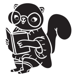 Animal silhouette squirrel PNG Design
