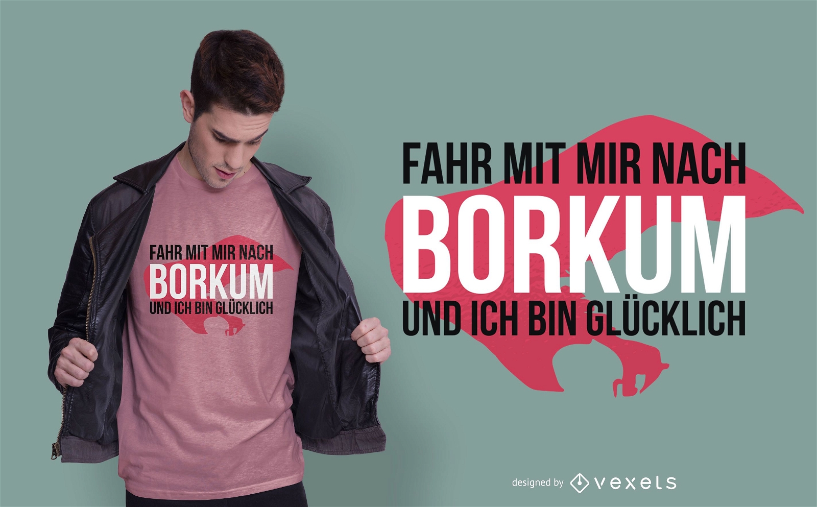 Design de t-shirt Borkum