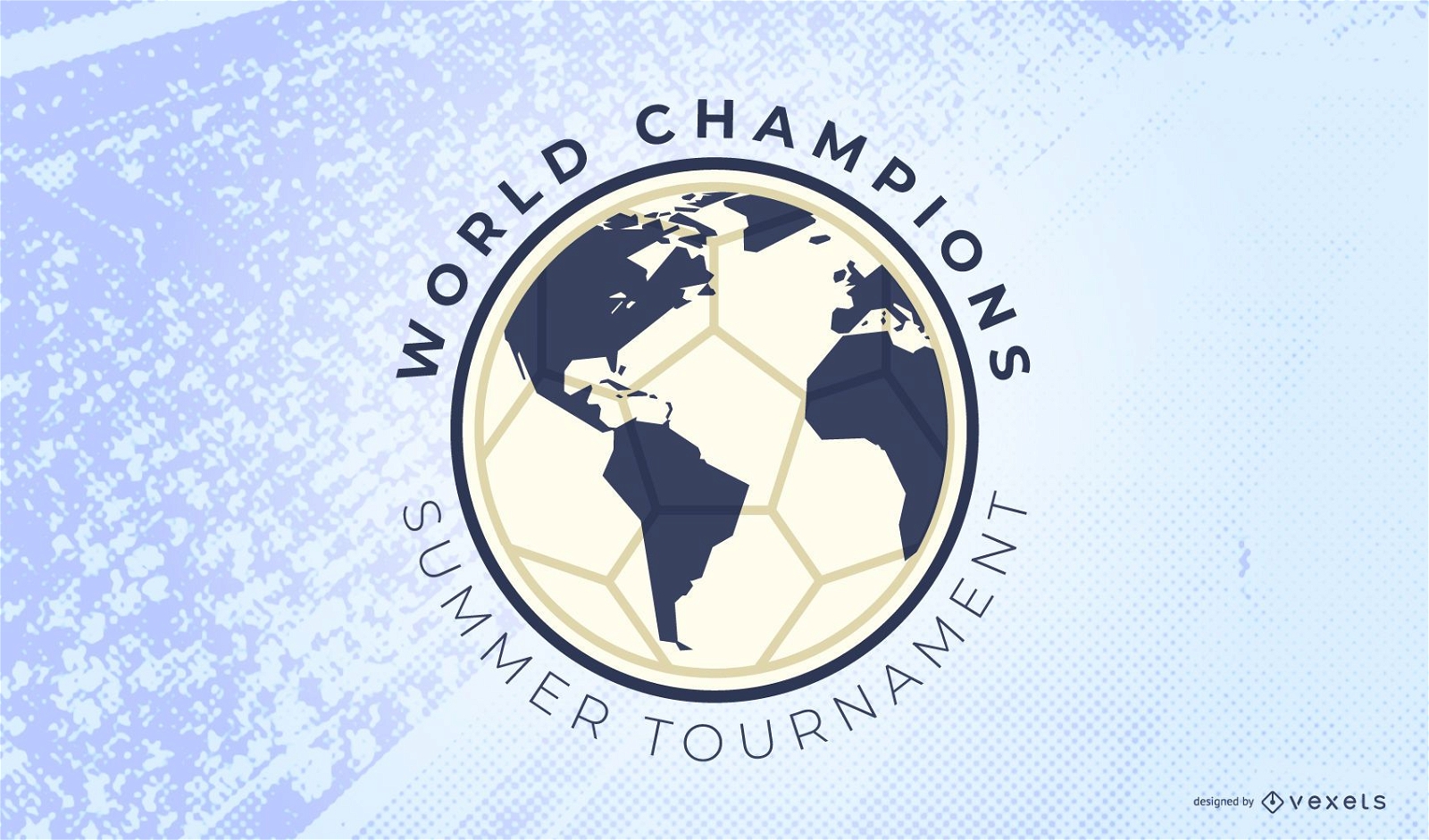 Soccer tournament logo template