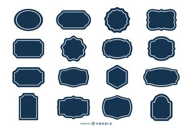 Blank Label Sticker Set Blank Label Sticker Set
