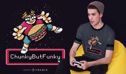 Diseño de camiseta funky gruesa Diseño de camiseta funky gruesa