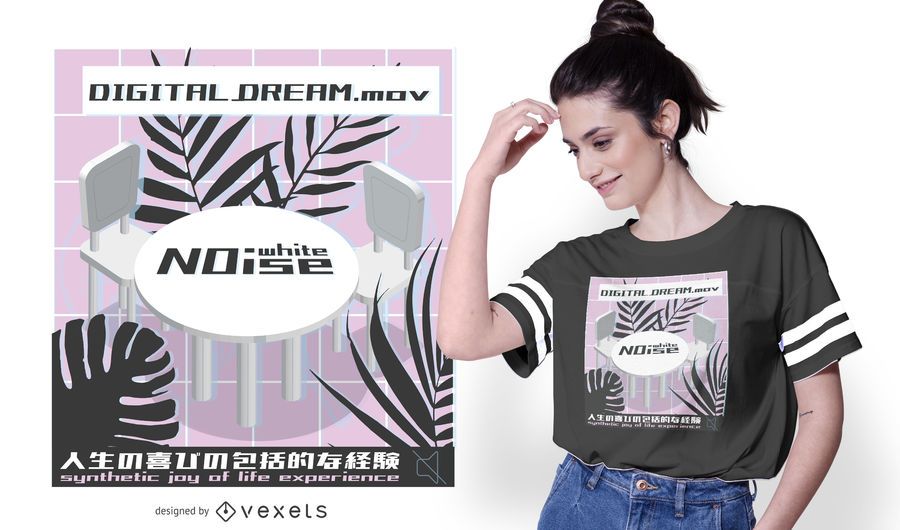 Vaporwave noise t-shirt design Vaporwave noise t-shirt design