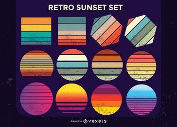 Retro sunset collection