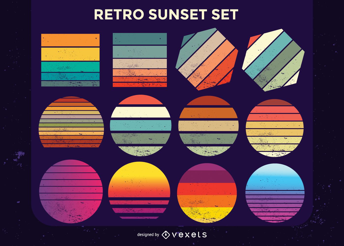 Colección retro sunset