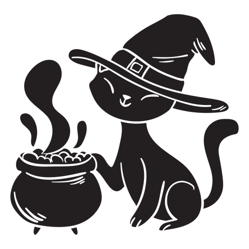 Download Cat halloween silhouette poison - Transparent PNG & SVG vector file