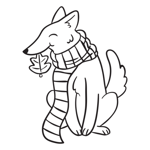 Curso de animais de raposa Desenho PNG