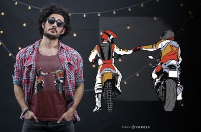 Design de camiseta para motoqueiros