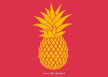 Pineapple illustration design Pineapple illustration design