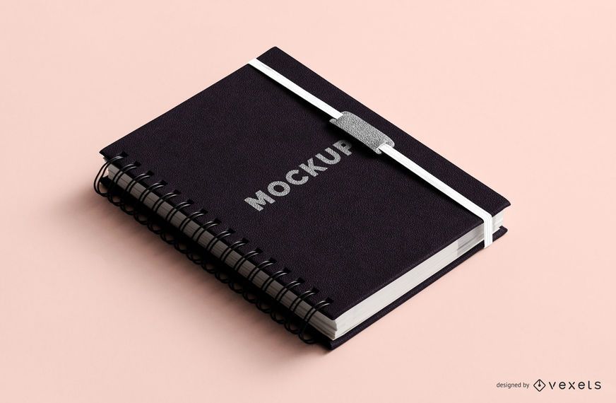 Spiral notebook mockup design Spiral notebook mockup design