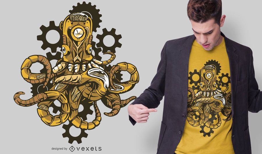 Design de t-shirt de polvo steampunk Design de t-shirt de polvo steampunk